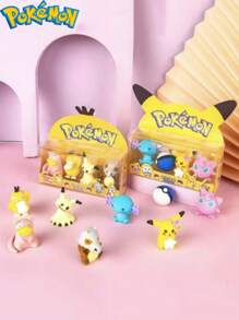 pokemon 4pcs Pokemon, Eraser Ornaments Set, Birthday Gift Toys, Handmade Set, Is An Ideal Gift For Enjoyment, Parties And Collectors, Suitable For Birthday Party Decoration. Features: Can Be Used As An Ideal Gift Cartoon, A Must-Have In Summer, Suitable For Summer Parties, Birthday Parties, Christmas, Halloween, Thanksgiving Parties To Give Or Use