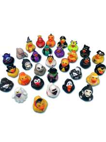 2 piezas de Patos de goma de Halloween, Patos apretables de Halloween, Decoraciones de fiesta de Halloween, Actividades de piscina, Accesorios lindos de baño y ducha, Regalos de cumpleaños, Regalos de Navidad y Halloween, Regalos para amigos, Patos de Halloween