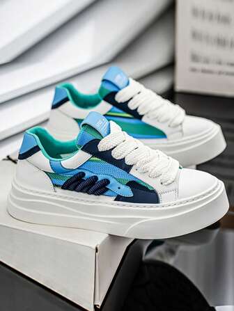 Thick Sole Sneakers, Personalized Street Wear Fashion Casual Skateboard Shoes