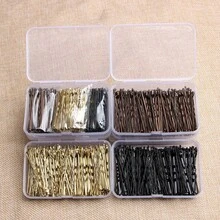 150pcs Mini Brown Hair Clips With Storage Box, Non-Slip Hair Clips Suitable For Women & Girls, Fit All Hair Styles Claw Clips Hair Claws Hair Barrettes, School Stuff, Hair Accessories, Head Accessories, Hair Accessories For Women, Hairpin - Multicolor - View 7
