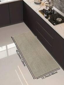 1pc Jute Appearance Minimalist Design Durable Anti-Dirt Indoor/Outdoor Entrance Mat, Absorbent Soft Easy To Clean, Machine Washable, Suitable For Living Room, Kitchen, Non-Slip Hallway Carpet, Round Carpet, Multiple Colors Available, Living Room Carpet, Bedroom Carpet, Living Room Area Rug, Living Room Carpet, Home Decor, Also Suitable For Bathroom Mat, Room Decor, Home Carpet - Màu be - Xem 21