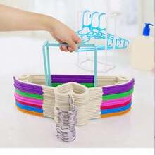 1 Piece Stackable Plastic Wardrobe Hanger Bracket - Multifunctional Home Organization Tool For Laundry Room And Bedroom - Multicolor - View 2