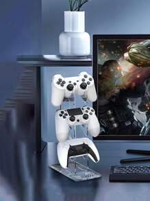 1 pièce Support organisateur universel en acrylique pour manette de jeu et casque audio sans fil
