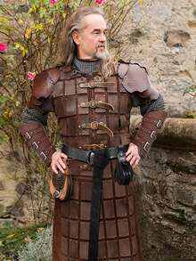 2PCS Renaissance Belt Special Costume Accessories Set Medieval Knight Belt Viking Scabbard Retro Small Package Costume Props - A - View 3