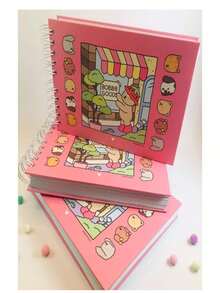 Coloring Book Drawing With 50 100 Or 170 Sheets - bobbie good rosa 40 páginas - Ver 10