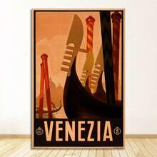 1 buc cadru opțional panza pictură vintage perete imagini decorare casă cadou călătorie în Italia Milano Veneția - Multicolor - Vizualizare 18