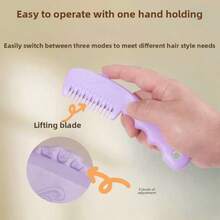 3pcs/2pcs/1pc Hair Trim Comb In PP, 2-In-1 Multifunction,Dopamine Color For Hair Trim,Female Fringe Trimming - Multicolor - View 4