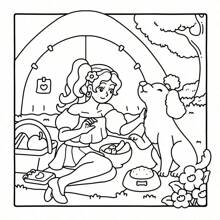 [New Bestselling Item] Healing Coloring Book For Adults, Stress Relief Doodle Book | Includes 24 Comfortable Patterned Scenes | Warm Family Decor DIY Hand-Painting | Dog Mom Creative Gift | High Cost-Performance Parent-Child Interaction | Back-To-School Suitable Gift (Recommended For Use With A Painting Pad)