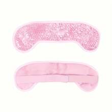 Hot/Cold Plush Gel Bead Eye Mask Migraine Wrap Ice Pack With Gel Bead & Soft Plush Backing Ice Wrap Gel Ice Packs Stay Cold Longer