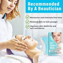 Neck Wrinkle Patches, Moisturizing & Firming Mask For Fine Lines & Sagging Skin, Invisible Hydrogel Pads To Lift & Tighten Neck, Anti-Wrinkle Collagen Pads For Double Chin & Jowls, 5PCS - 1 - 查看 8