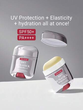 1 pieza Barra de protector solar, apta para protección solar, protección al aire libre, con hidratación y protección UV fuerte, esencial para el verano