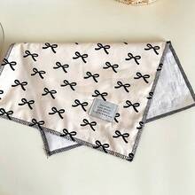 1 件 Ins 风格蝴蝶结印花餐垫，优雅桌垫桌布，日常/节日派对餐垫，耐热垫，家庭餐厅咖啡杯杯垫，桌面装饰摄影道具 - 彩色 - 查看 11