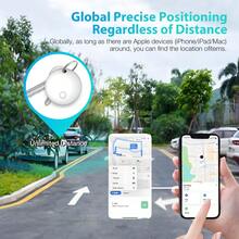 Minirastreador GPS compatible con Apple iOS, localizador AirTag, rastreador Bluetooth inteligente, conectado al sistema Apple Find My, seguimiento remoto preciso, usa batería CR2032 para larga espera (aprox. 6 meses), batería reemplazable, adecuado para rastrear personas e ítems importantes, accesorio localizador de automóvil, solo compatible con sistema iOS - Multicolor - Ver 7