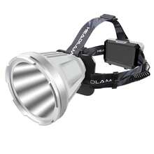 Linterna frontal para campamento al aire libre con batería incorporada, luz balanceada, reflector, luz blanca/amarilla, larga duración de la batería, luz brillante para pesca nocturna, campamento, supervivencia