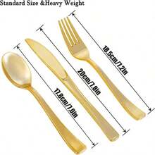 100 个玫瑰红色塑料零件/固定 50 把叉子、25 把刀子、25 把汤匙 - 一套可靠的塑料餐具，适用于餐饮、聚会、宴会、宴会、婚礼、父亲节和其他重大场合