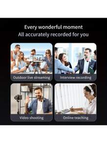 2-in-1 Professionelles kabelloses Lavalier-Mikrofon, iPad, Android mit Ladecase, rauschunterdrückend, Clip-On Ansteckmikrofon für Videoaufnahmen, Vlogging, Interviews, Live-Streaming