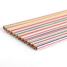12pcs/Set Colored Pencils With Wooden Body, 7 Color Starry Sky Refills, Macaroon Color With Erasers, Metal Color Markers For Drawing, Suitable For Back To School, Study, Writing, Painting