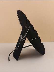 1 件黑色天鹅绒耳环耳环项链展示架、吊坠项链收纳架、手链架、珠宝配件架、珠宝盒，适用于情人节礼物、母亲节、生日礼物夏季必备女士收纳整理礼物旅行返校