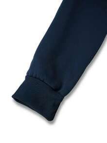 Conjunto de sudadera con capucha para hombre Boston Est 1997, chándal deportivo de poliéster con bolsillos, sudadera con capucha informal de punto holgado de otoño/invierno con estampado y pantalones de chándal, conjunto de salón de punto holgado de manga larga - Azul Marino - Ver 8