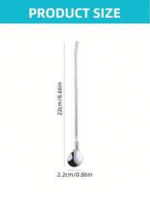 1 件套多功能不锈钢银吸管勺套装，不锈钢可重复使用吸管勺，两用鸡尾酒搅拌勺，带勺端的金属饮用吸管，适用于酒吧、冰沙、奶昔，极简主义螺旋设计吸管勺套装，可重复使用的金属吸管和搅拌吸管，非常适合奶昔、奶茶、咖啡和其他饮料，非常适合家庭、酒吧、派对、厨房、圣诞礼物 - 彩色 - 查看 6