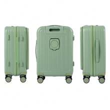 Front-Opening Suitcase, Front-Opening Carry Case, With Stopper, For Overnight Stays, Smartphone Stand, Cup Holder, Hook, Lightweight Design, Large Capacity, 360° Rotation, Quiet, Casters, Multiple Storage Pockets, Trunk, Travel Sc375