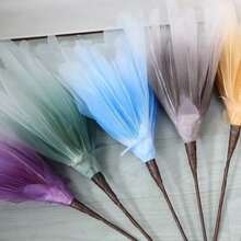 50cm künstlich gefärbte Pfingstrose Große Kunstblume, Fensterdekor, Outdoor Party Straßenführung Kulisse, Fotografie Requisiten, Synthetische Organza Blume