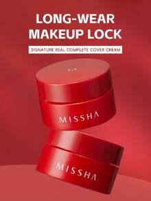 Crema hidratante glamurosa con efecto aurora de MISSHA (fórmula altamente hidratante que contiene ácido hialurónico + ingredientes de nivel de cuidado de la piel con ceramida. El corrector ligero no es pesado para sostener el maquillaje y no lo opacan. Durable y portátil de 30g, el maquillaje es ultra conveniente) - 17- Marfil - Ver 2