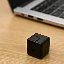 Cubo giratorio de metal de alta calidad - Mecanismo silencioso, diseño de entretenimiento 3 en 1, juguete de escritorio con carcasa completa, utilizado para habilidades motoras finas, concentración y relajación - Multicolor - Ver 6