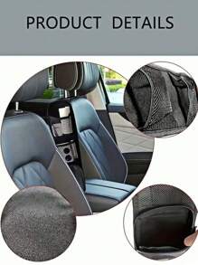 1 Stück Autositz-Organizer Tasche in Schwarz, Auto Aufbewahrungstasche mit vielen Fächern, Netz-Hänge-Aufbewahrungstasche für Autositz, Seitentasche mit Getränke- und Handyhalterung, Mehrzweck-Aufbewahrungstasche, Autoaccessoires, Reisezubehör
