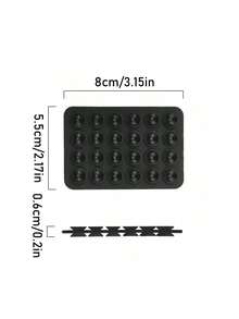 Double-Sided Suction Cup Phone Holder, Silicone Non-Slip Washable Phone Bracket Sticker