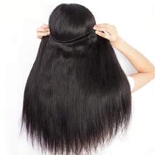 15A Human Hair Bundles Straight Hair Bundles Brazilian Straight Human Hair Bundles Unprocessed Virgin Weave Bundles Human Hair Raw Remy Hair Bundles Natural Black - Natural Black - View 4