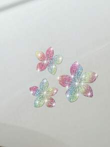 Autocolante auto cu flori strălucitoare, potrivite pentru geamurile mașinii, motociclete