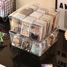 1 pièce de boîte de rangement avec compartiments empilables en plastique, convenant aux armoires de cuisine, plans de travail, boîtes de rangement pour sachets de thé et de café, avec 8 compartiments transparents, paniers, boîtes et contenants pour l'organisation de la maison