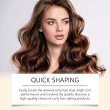 Hoegoa Curl Defining Cream Refreshing Moisturizing Nourishing Hair Gloss Natural Fluffy Defining Curl Styling Cream - Brown - View 2