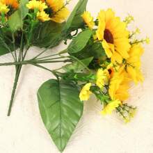 1/2/3 Bündelpackung mit 13 leuchtenden Sonnenblumen, Sonnenblumen, ländlicher Hochzeitsstil Heim-Dekoration, Dekorations-Requisiten, Seidenblumen, kreative kleine Geschenke, Feiertags-Dekoration, Muttertags-, Geburtstags-Geschenke