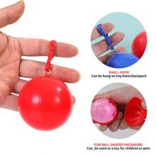 3-9pcs/Set Portable Sphere Waterproof Raincoat, Ultra-Thin Disposable Use Rainponcho Keychain