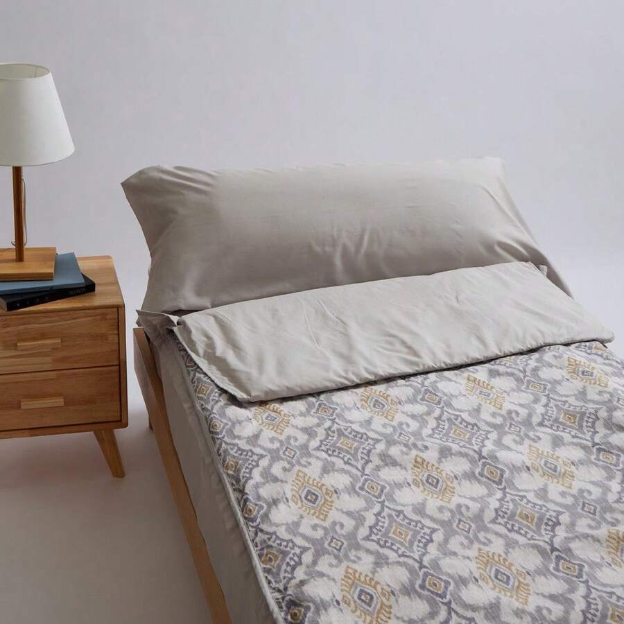 Diezx10 10xDIEZ Saco nórdico ajustable elda - Saco nórdico infantil de alta calidad Beige - Cama de 90cm