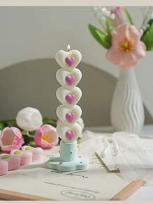 1pc Candle Holder, Atmosphere Decor Item, Creative Home Desktop Decoration Candle Stand, Cross-Border Gypsum Aromatherapy Candle Base