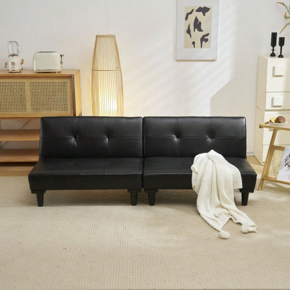 ソファベッド 公式 ソファ ベッド ロータイプ 2人 PU リクライニング