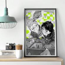 1 peça/3 peças pôsteres de arte de parede moldura opcional anime moderno pôster de anime hd pôster para sala de estar bar café arte decorativa mural, arte em tela, alta qualidade, sem moldura