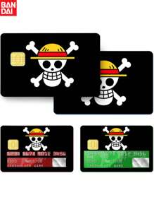 bandai 4pcs Bandai One Piece , Anime Themed Credit Card Stickers, Decorative Stickers, Personal Bank Card Privacy Protection Cover Protective Stickers - Suitable For Credit Cards, Bank Cards, And Bus Cards - Scratch Resistant, Cool Decorations, Removable Self-Adhesive Decorative Card Stickers, Party Gifts&Birthday Surprise Gifts, Ideal Christmas, Halloween, Thanksgiving, And Mother's Day Gifts.,School Supplies,Back To School