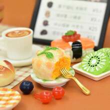 5pcs 1:12 Dollhouse Miniature Coffee Machine With Cups - Realistic 12th Scale Kitchen Set - Multicolor - View 6