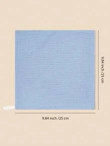 5件装花卉和卡通动物印花婴儿纯棉纱布围兜、喂奶手帕、拍嗝巾 - 彩色 - 查看 4