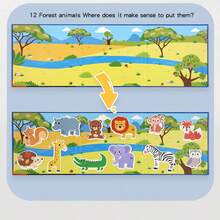 Libro de actividades Montessori, libro tranquilo, juguetes educativos tempranos para niños, juego de hacer coincidir, juguete Montessori para niños - Libro de rompecabezas magnético jm - Ver 6