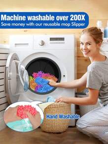 5pairs Of Mop Slippers, Used For Floor Cleaning, Washable Shoe Covers, Soft Ultra-Fine Fiber Dust Removal Mop, Mop Socks, Reusable, Suitable For Women, Men, Children, Removing Footprints And Hair, Cleaning Homes, Offices, Bathrooms, Kitchens.