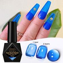 FOUR LILY 10ml Glass Jelly Gel Polish Long Lasting Colorful Spring Summer Ice Transparent Soak Off Varnish Nail Design Nails - Multicolor - View 13