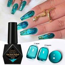 FOUR LILY 10ml Glass Jelly Gel Polish Long Lasting Colorful Spring Summer Ice Transparent Soak Off Varnish Nail Design Nails - Multicolor - View 21