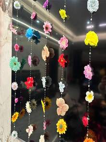 10 Stücke/20 Stücke hängende DIY Blumen Vorhang, DIY Hochzeitsbogen, Künstliche Blumen Tür Vorhänge, Frühlingsdekoration Blütenblätter, Simulation Blumen Anhänger Dekorationen Hochzeitsraum Layout