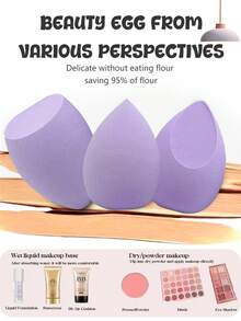 Bộ 50 miếng mút trang điểm, mút trang điểm nhiều màu, mút tán kem nền, mút tán kem nền, mút trang điểm ướt và khô, kem và phấn cho lớp nền hoàn hảo, không chứa latex, kem nền cho lớp nền hoàn hảo, kem nền dạng lỏng, kem và phấn, bông trang điểm hai công dụng không chứa latex cho mọi loại da, trang điểm, giá rẻ, trang trí phòng, bàn trang điểm, du lịch, phòng ngủ, phụ kiện trang điểm, bông phấn, bông tán kem nền, bông phấn trang điểm - Nhiều màu - Xem 2