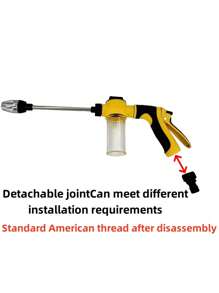 Neue leistungsstarke Hochdruckwassersprühpistole | tragbare Wasserpistole mit 2x stärkerem Strahlkraft, einfach zu benutzen, rutschfester Griff zum Auto waschen und Pflanzen bewässern, robuste Kunststoffkonstruktion, Gießkanne, batteriefrei